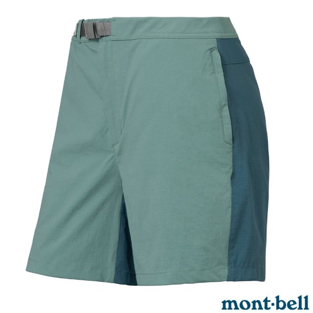 【mont-bell】女 CANYON SHORTS 輕量 彈性透氣快乾短褲.登山健行褲/1105740 BGN 藍綠✿30E010